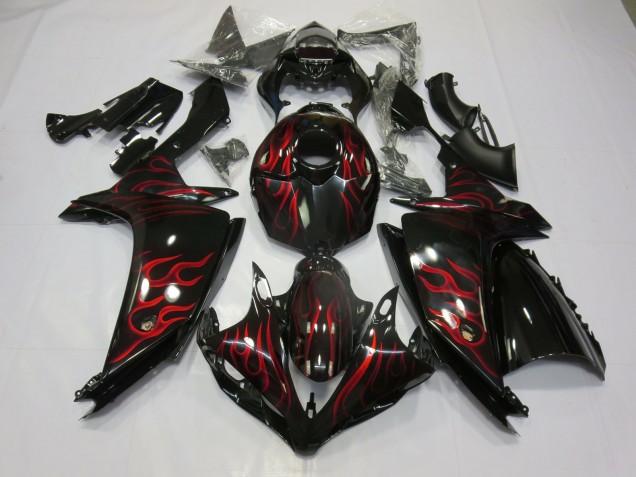 2007-2008 Red Flame R1 Motorcycle Fairings