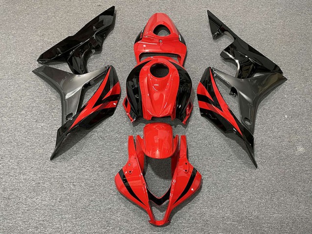 2007-2008 Red OEM Style & Grey CBR600RR Motorcycle Fairings