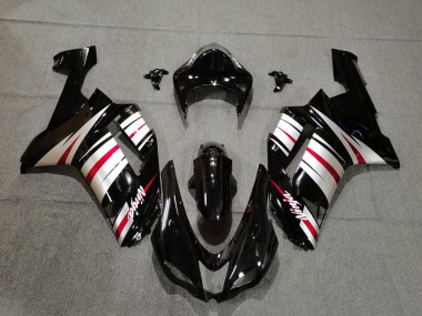 2007-2008 Red Silver and Black ZX6R Motorcycle Fairings