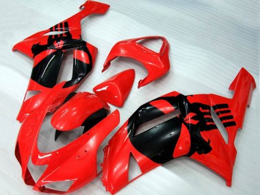 2007-2008 Red Skull ZX6R Motorcycle Fairings