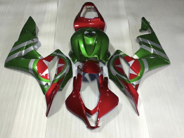 2007-2008 Red and Green Captain America CBR600RR Motorcycle Fairings