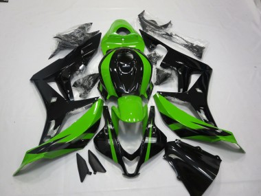 2007-2008 Vibrant Green and Black CBR600RR Motorcycle Fairings
