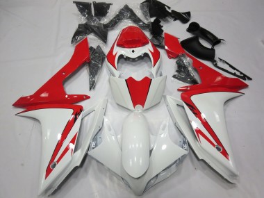 2007-2008 White Red custom R1 Motorcycle Fairings