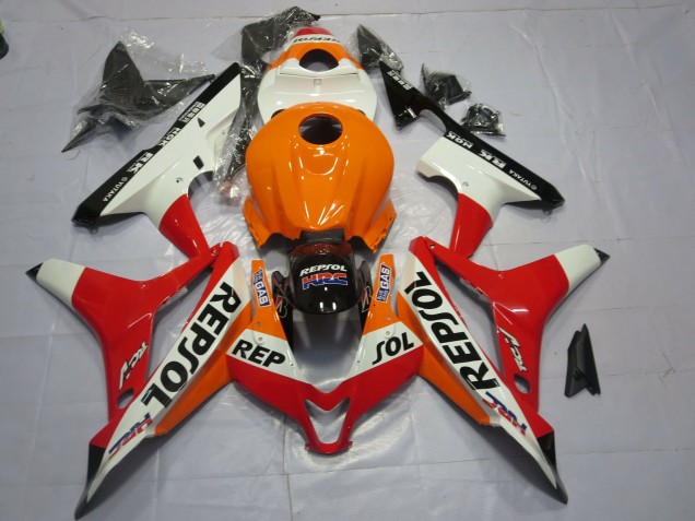 2007-2008 White Repsol CBR600RR Motorcycle Fairings