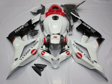 2007-2008 White and Red KM CBR600RR Motorcycle Fairings