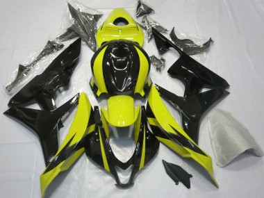 2007-2008 Yellow and Black OEM Design CBR600RR Motorcycle Fairings