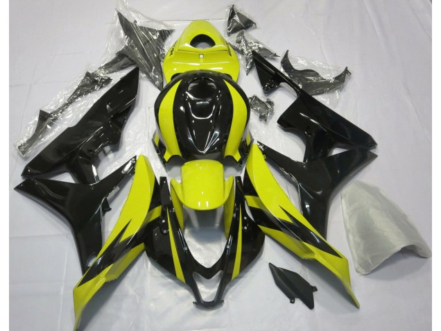 2007-2008 Yellow and Black OEM Design CBR600RR Motorcycle Fairings