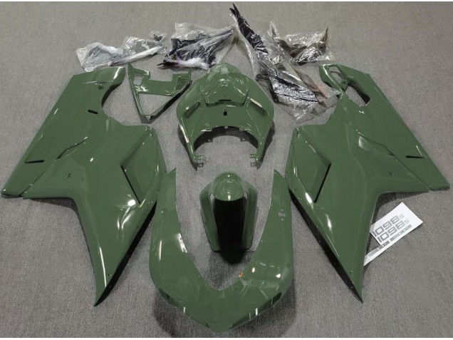2007-2014 Army Green Gloss Ducati 848 1098 1198 Motorcycle Fairings