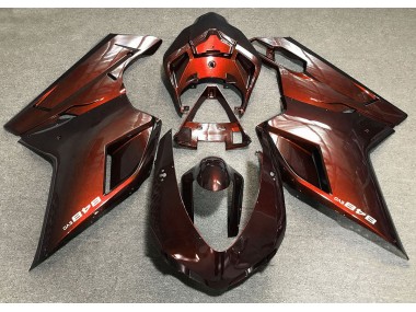 2007-2014 Deep Orange Ducati 848 1098 1198 Motorcycle Fairings