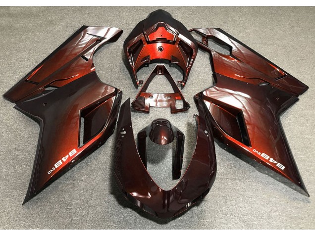 2007-2014 Deep Orange Ducati 848 1098 1198 Motorcycle Fairings