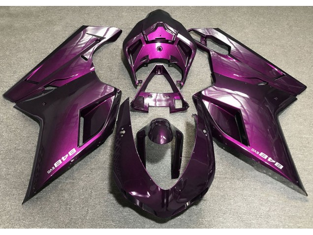 2007-2014 Deep Pink Ducati 848 1098 1198 Motorcycle Fairings