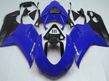 2007-2014 Gloss Blue & Black Ducati 848 1098 1198 Motorcycle Fairings