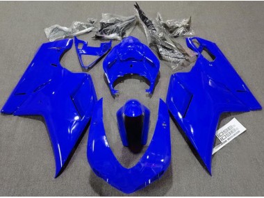 2007-2014 Plain Gloss Blue Ducati 848 1098 1198 Motorcycle Fairings