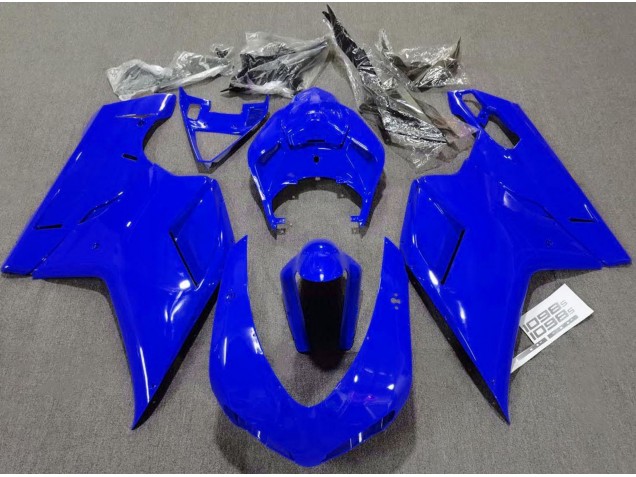 2007-2014 Plain Gloss Blue Ducati 848 1098 1198 Motorcycle Fairings