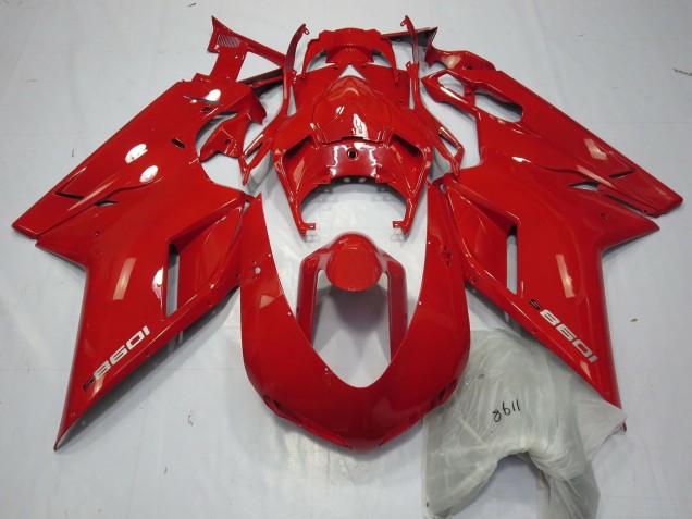 2007-2014 Red 1098 Ducati 848 1098 1198 Motorcycle Fairings