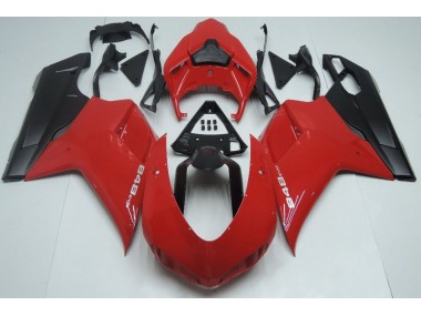 2007-2014 Red Matte Black Ducati 848 1098 1198 Motorcycle Fairings