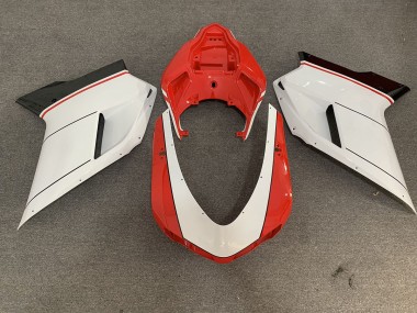 2007-2014 Red White Ducati 848 1098 1198 Motorcycle Fairings