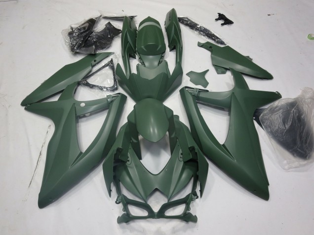 2008-2010 Army Green GSXR 600-750 Motorcycle Fairings