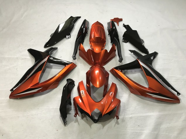2008-2010 Burnt Orange GSXR 600-750 Motorcycle Fairings