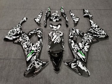 2008-2010 Camo and Green Logo ZX10R Motorcycle Fairings