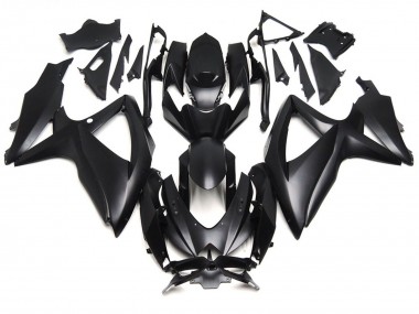 2008-2010 Deep Matte Black GSXR 600-750 Motorcycle Fairings