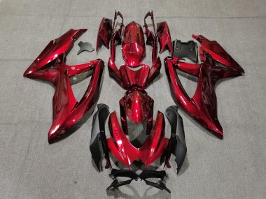 2008-2010 Deep Red GSXR 600-750 Motorcycle Fairings