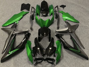 2008-2010 Gloss Green & Green R GSXR 600-750 Motorcycle Fairings