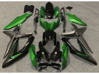 2008-2010 Gloss Green & Green R GSXR 600-750 Motorcycle Fairings