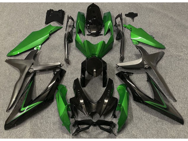 2008-2010 Gloss Green & Green R GSXR 600-750 Motorcycle Fairings
