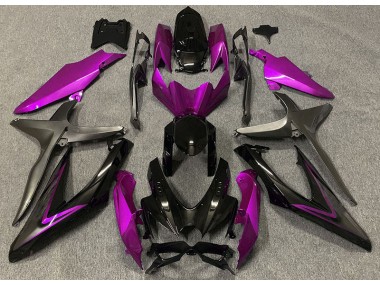 2008-2010 Gloss Pink & Green R GSXR 600-750 Motorcycle Fairings