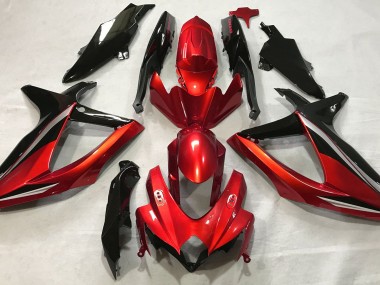 2008-2010 Gloss Red GSXR 600-750 Motorcycle Fairings