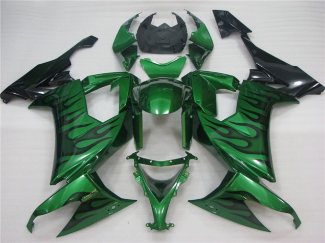 2008-2010 Green Flame ZX10R Motorcycle Fairings