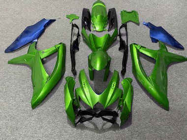 2008-2010 Green and Blue GSXR 600-750 Motorcycle Fairings