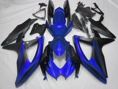 2008-2010 Matte Blue No R GSXR 600-750 Motorcycle Fairings