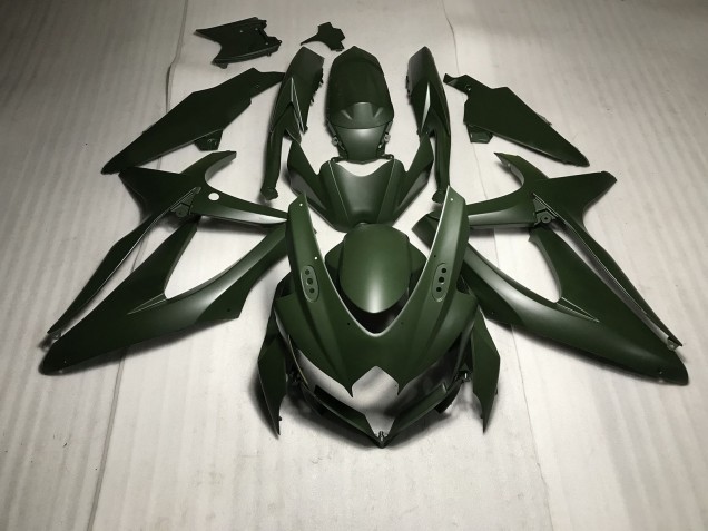 2008-2010 Matte Green GSXR 600-750 Motorcycle Fairings
