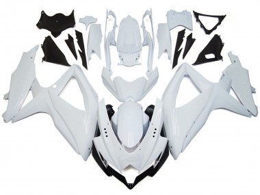 2008-2010 Shining Gloss White GSXR 600-750 Motorcycle Fairings