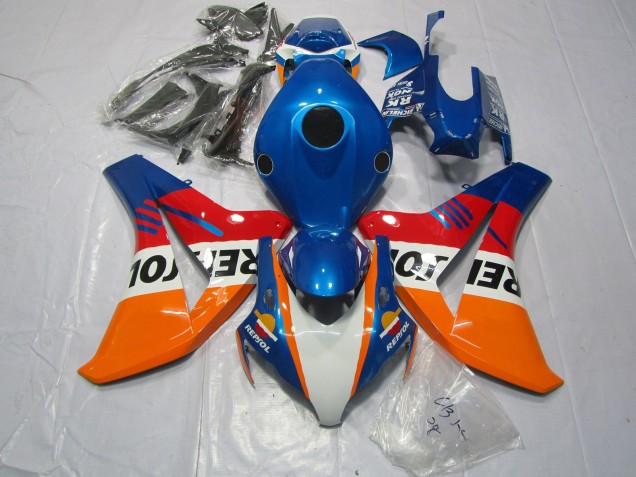 2008-2011 Blue Repsol & Red CBR1000RR Motorcycle Fairings