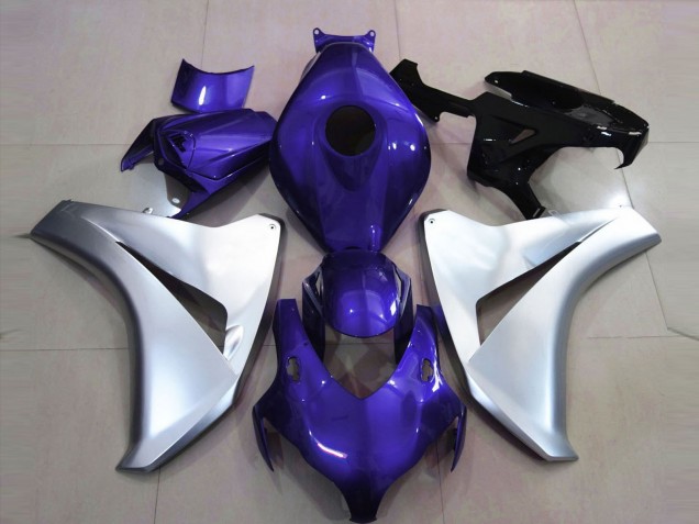 2008-2011 Gloss Blue and Silver CBR1000RR Motorcycle Fairings