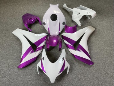 2008-2011 Gloss White & Purple Trim CBR1000RR Motorcycle Fairings