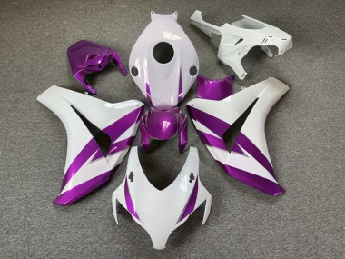 2008-2011 Gloss White & Purple Trim CBR1000RR Motorcycle Fairings