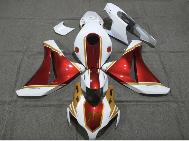 2008-2011 Gold and Red 19 CBR1000RR Motorcycle Fairings