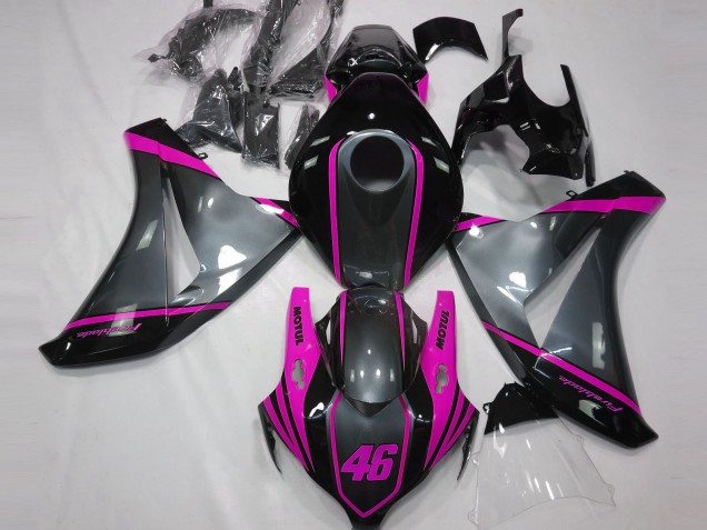 2008-2011 Grey Motul & Pink CBR1000RR Motorcycle Fairings