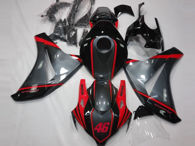 2008-2011 Grey Motul & Red CBR1000RR Motorcycle Fairings