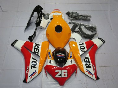 2008-2011 Light Orange Repsol CBR1000RR Motorcycle Fairings