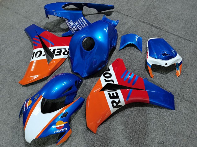 2008-2011 Pearl Blue Repsol Style CBR1000RR Motorcycle Fairings