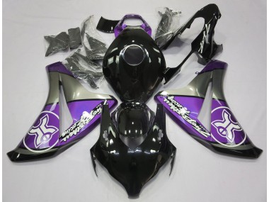 2008-2011 Purple on Black Custom CBR1000RR Motorcycle Fairings