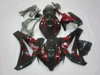 2008-2011 Red Flame CBR1000RR Motorcycle Fairings
