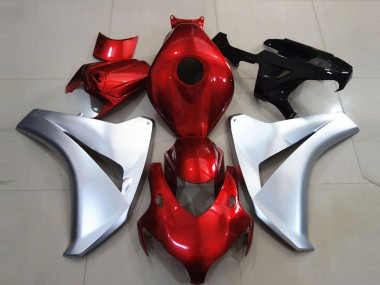 2008-2011 Silver and Candy Apple CBR1000RR Motorcycle Fairings