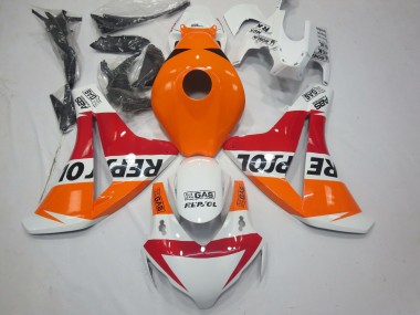 2008-2011 White Repsol CBR1000RR Motorcycle Fairings