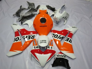2008-2011 White Repsol Design CBR1000RR Motorcycle Fairings